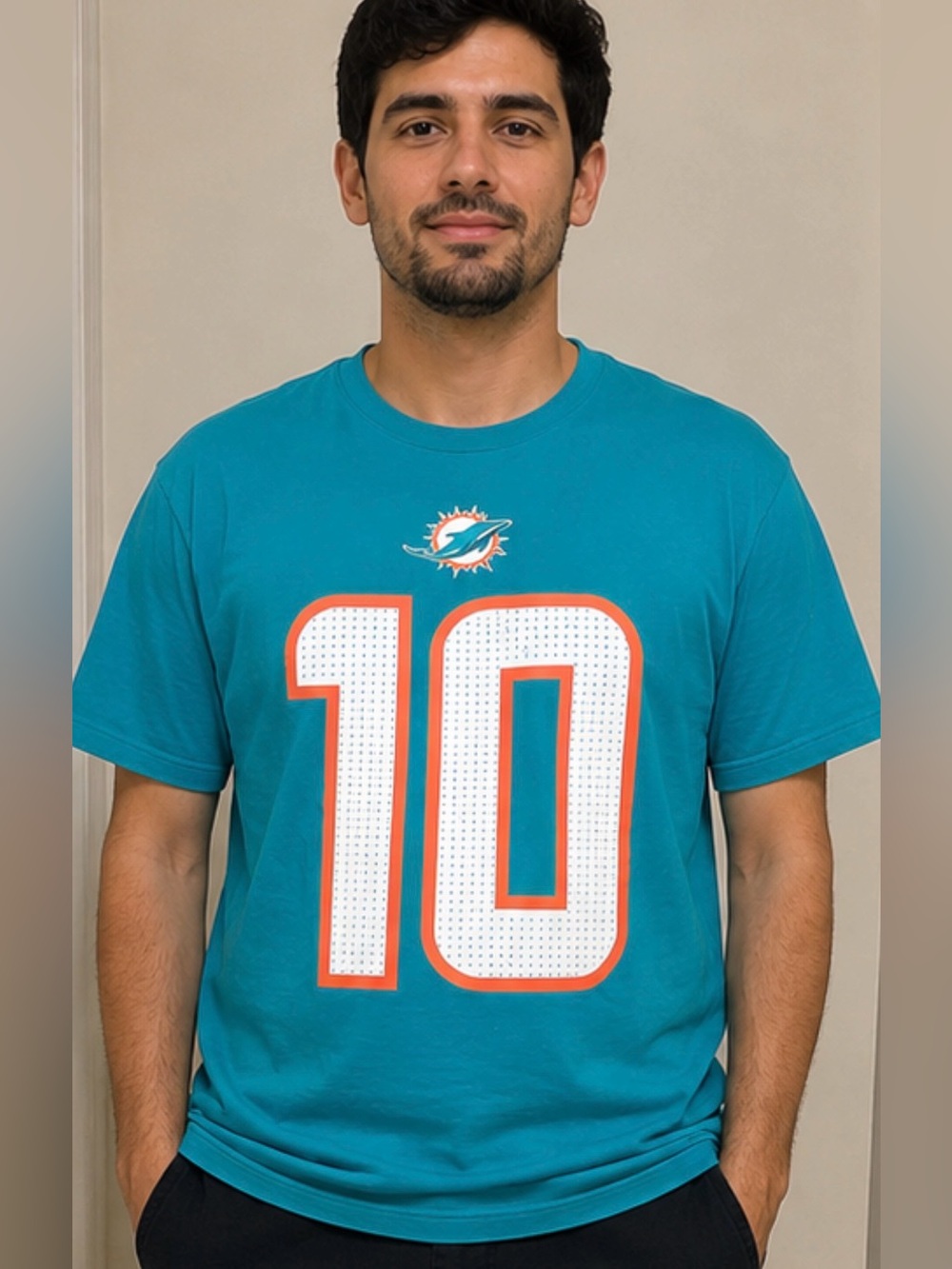 Nike Miami Dolphins Tyreek Hill #10 Aqua T-Shirt Men’s XXL NFL New Tags